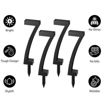 4 LED Solar-Powered Lights